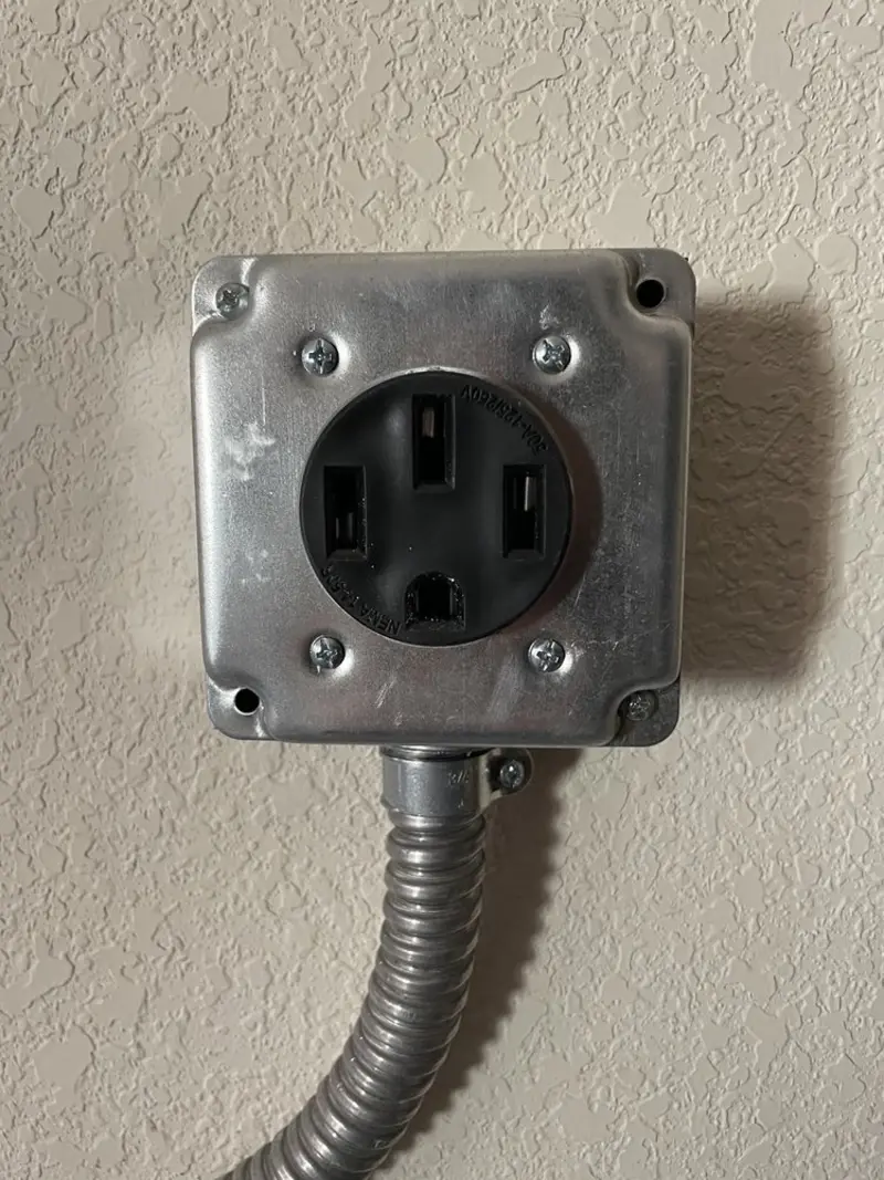 NEMA 14-50 outlet installed for Electrical Panel Upgrade in North Lebanon